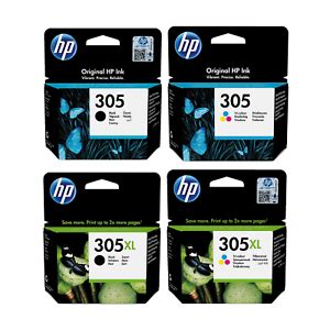 Original HP 305 305XL Black Colour Ink Cartridge For DeskJet 4122 ...