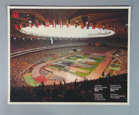 Poster, 1976 Montreal Olympic Games - Opening Ceremony - Australian ...