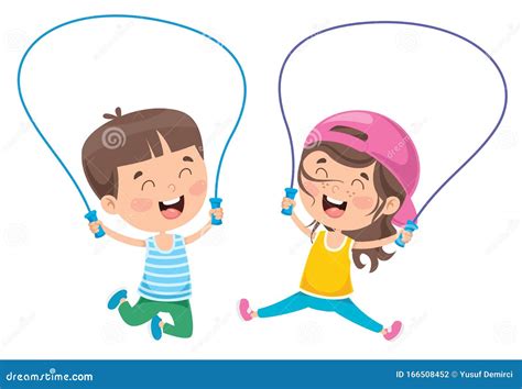 Jumping Rope Skipping Stock Illustrations – 2,365 Jumping Rope Skipping ...