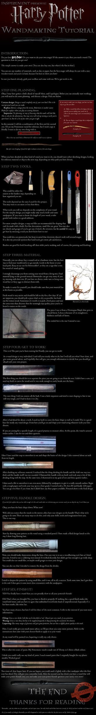 Harry Potter Wandmaking Tutorial by Inspirement on DeviantArt