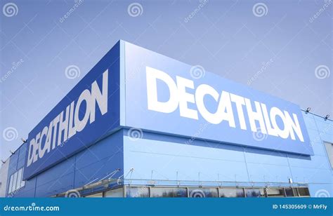 Decathlon Logo, Blue Summer Sky Background. Editorial Photo ...