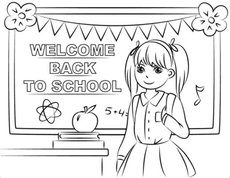 Welcome Back to School coloring page | Free Printable Coloring Pages