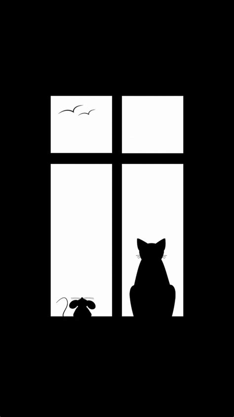 Cat Silhouette Wallpaper - WallpaperSafari