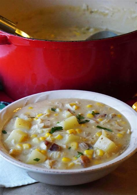 Cozy up with a delicious bowl of Turkey Corn Chowder