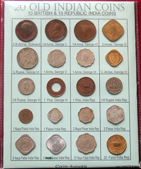 Coin-House: 20 Rare Old Coins! British India and Republic India Coins!