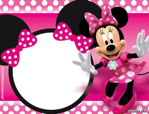 Free Free Printable Minnie Mouse Birthday Invitations | Minnie mouse invitations, Minnie mouse ...