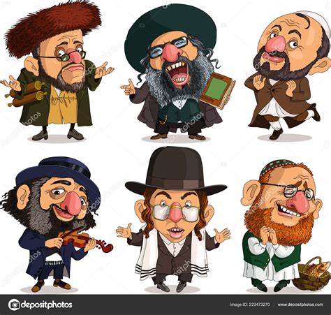 Vector Funny Jews Stock Vector Image by ©Ellagrin #223473270