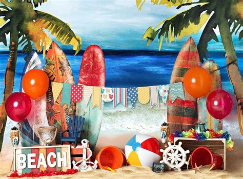 Beach Bash Backdrop | Water theme party, Backdrops, Beach