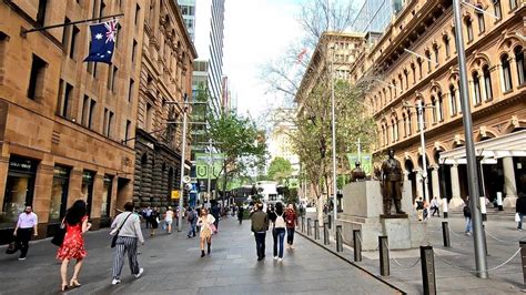 MARTIN PLACE Sydney Australia Walking Tour - Spring In Sydney - YouTube