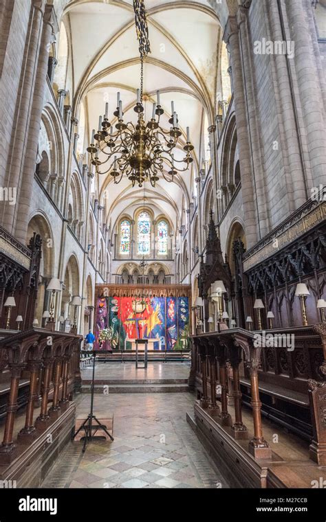 Chichester Cathedral Interior, Chichester, West Sussex, England Stock Photo - Alamy