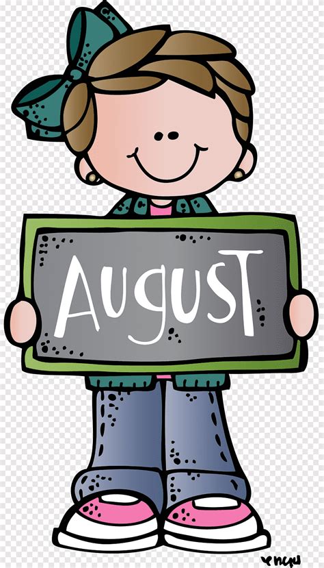 School August, doodle, text, cartoon png | PNGEgg