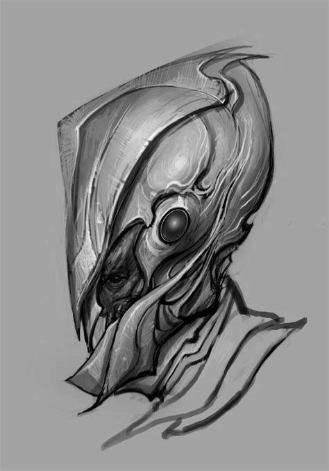 Alien Helmet Design by Robotpencil on DeviantArt