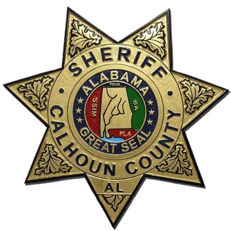 Calhoun County AL Sheriff Badge Plaque – American Plaque Company ...