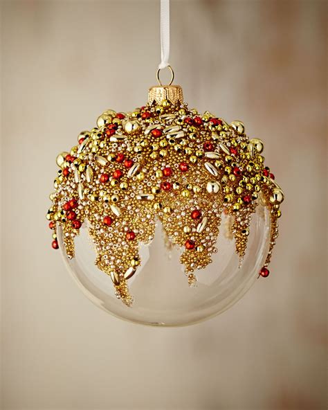 Silverado Gold & Glitter Collection Clear/Golden/Red Ornament | Christmas ornaments, Christmas ...