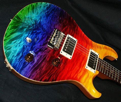 Rainbow guitar | Music makers | Pinterest