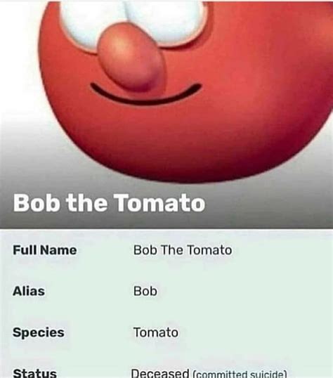 Bob the tomato : r/meme