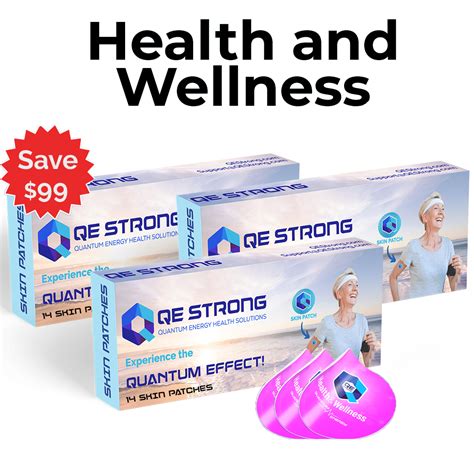 QE Health & Wellness Skin Patches 3 Boxes | QE Strong