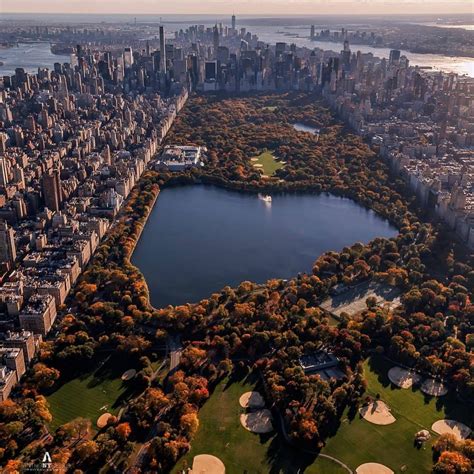 Central Park from above by @wingsairheli | Central park nyc, New york photography, City