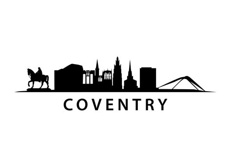 Coventry City in England, British Landscape, Skyline Form West Midlands ...