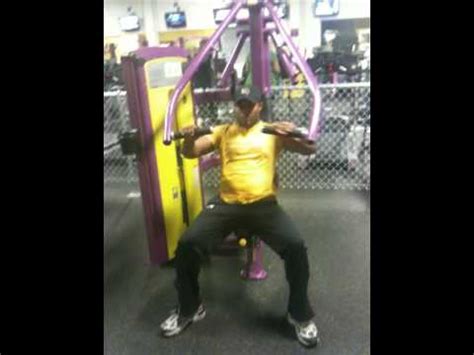 Planet Fitness Chest Press Machine - YouTube