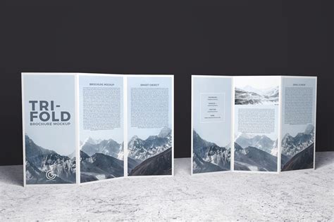 Free 2 Sided Tri-Fold Brochure Mockup PSD » CSS Author