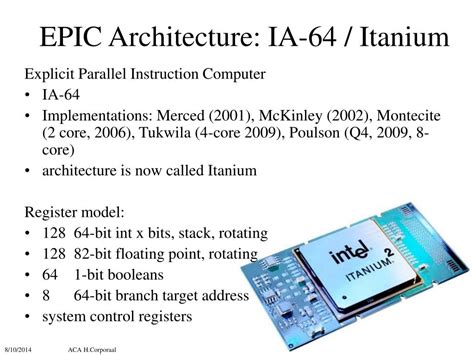 PPT - Advanced Computer Architecture 5MD00 / 5Z033 EPIC / Itanium ...