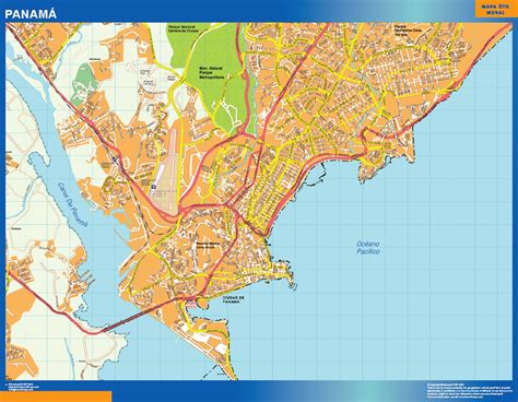 Mapa de Ciudad de Panama | Mapas para Colombia y América Central de ...