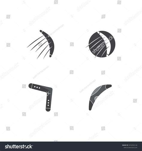 Boomerang Icon Logo Vector Illustration Stock Vector (Royalty Free ...