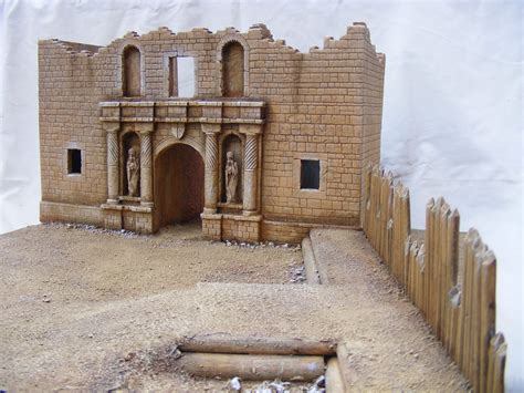 Terrain and Toy Soldiers: 54mm Alamo front