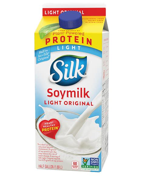 Light Original Soymilk | Silk® in 2020 | Soy milk, Soy protein ...