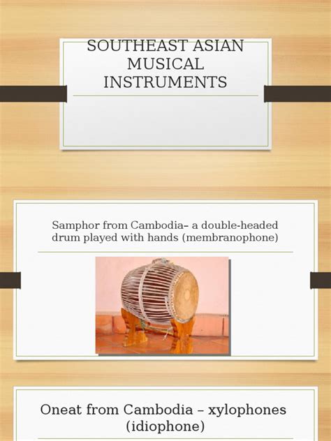 Southeast Asian Musical Instruments | PDF