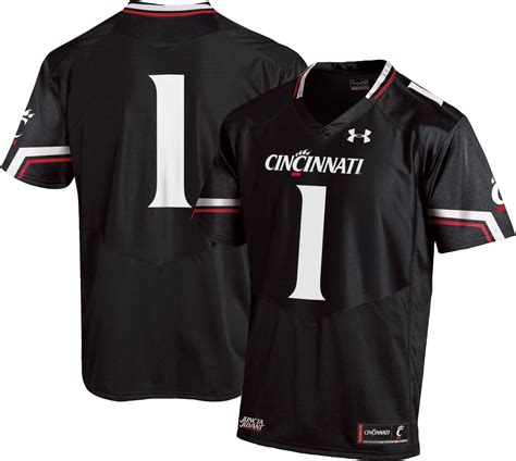 Under Armour Men's Cincinnati Bearcats #1 Replica Football Black Jersey | DICK'S Sporting Goods