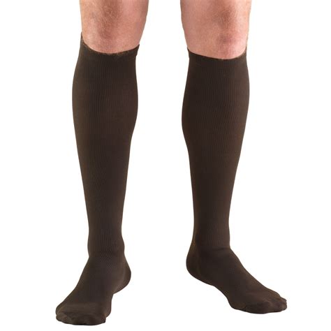 Men's Knee High Compression Socks , 8-15 mmHg, Brown, 1942BN – Meridian Medical Supply