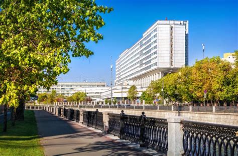 Bauman Technical University, Yauza River, Moscow. Stock Photo - Image of city, nature: 249435546