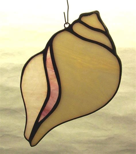 Triton Shell Suncatcher - Green Heron Glass Studio Stained Glass Art by ...