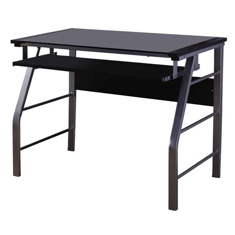 Ebern Designs Brosley Computer Desk with Pull-Out Keyboard Tray ...