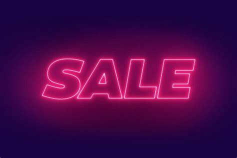 Neon Sale Glowing Text Banner | Neon, Sale banner, Fonts alphabet