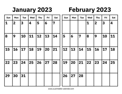 Calendar Jan Feb 2023 – Get Calender 2023 Update