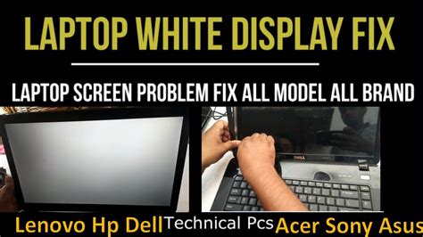 Laptop White Display Problem Fix | Laptop Screen Fix All Model All ...