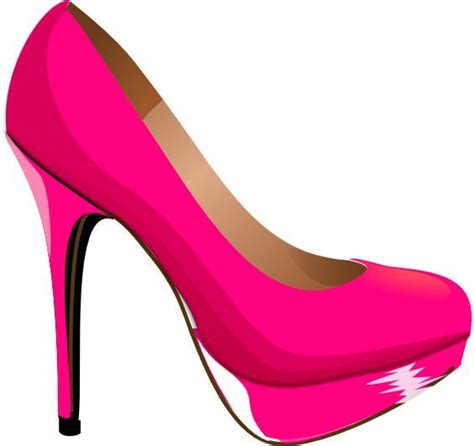 vector clip art online, royalty free & public domain | Heels, Pink heels, Shoe clips