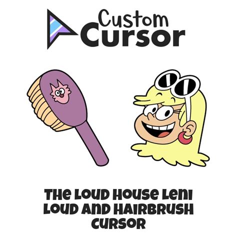 The Loud House Leni Loud and Hairbrush cursor – Custom Cursor