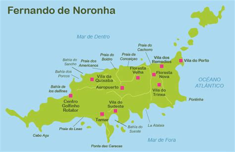 Maps Fernando de Noronha travel map | Maps Fernando de Noronha plane