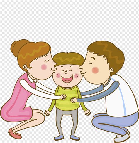 Family Parent Kiss, Kissing scenes, love, child, hand png | PNGWing