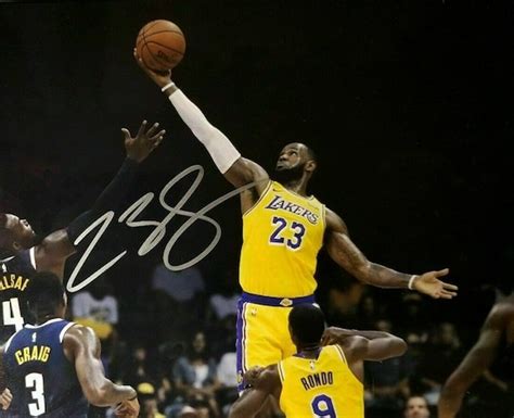 LeBron James Autographed Signed 8x10 Photo Lakers | Etsy