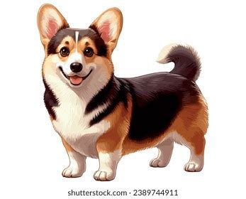 Cute Corgi Dog Cartoon Vector Style Stock Vector (Royalty Free) 2389744901 | Shutterstock