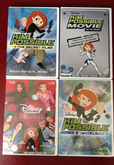 Lot of 4 Disney Kim Possible DVD's - Movie:So the Drama, The Secret Files, More | Kim possible ...