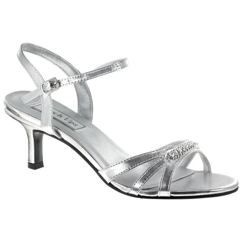 Silver Low Heels