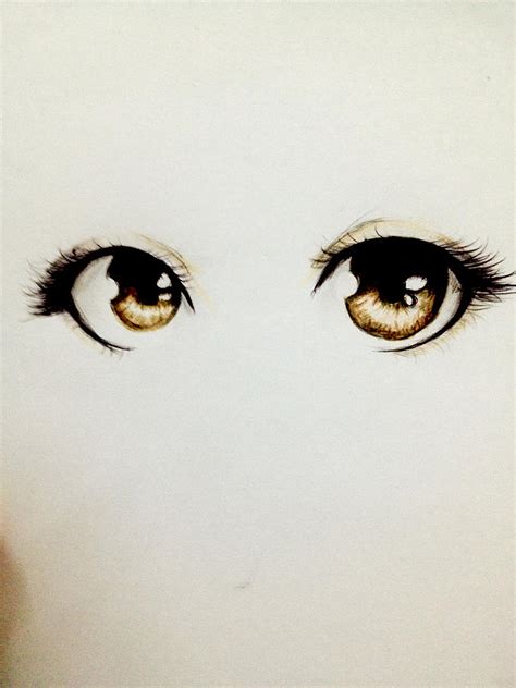 Brown Eyes Drawing by Mawaz Alshamsy