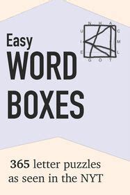 Easy Word Boxes: 365 Letter Puzzles as seen in the NYT | Shop Today ...