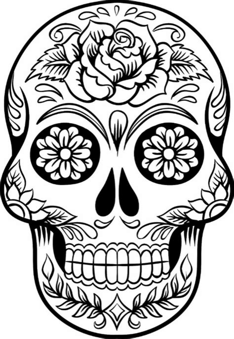 Free Printable Skull Coloring Pages For Kids